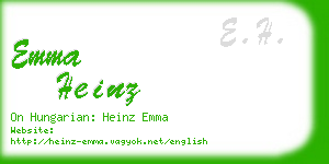 emma heinz business card